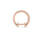 Diamond Hoop Earrings 0.92 ct. 14K Rose Gold