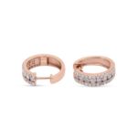 Diamond Hoop Earrings 0.92 ct. 14K Rose Gold