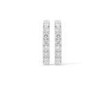 Diamond Hoop Earrings 0.68 ct. 14K White Gold