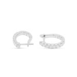 Diamond Hoop Earrings 0.68 ct. 14K White Gold