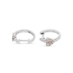 Diamond Hoop Earring 0.60 ct. 14K White Golds