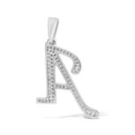 Diamond Letter A Pendant 0.21 ct. 10K White Gold