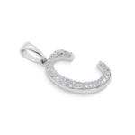 Diamond Letter C Pendant 0.15 ct. 10K White Gold