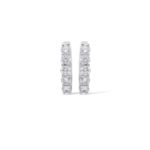 Diamond Hoop Earrings 0.74 ct. 14K White Gold