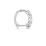 Diamond Hoop Earrings 0.74 ct. 14K White Gold