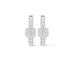 Diamond Hoop Earrings 0.55 ct. 14K White Gold