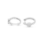 Diamond Hoop Earrings 0.55 ct. 14K White Gold