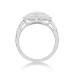 Diamond Heart Ring 0.77 ct. 14K White Gold