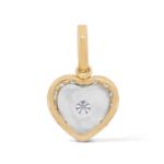 Diamond Heart Pendant 0.55 ct. 14K Yellow Gold