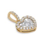 Diamond Heart Pendant 0.55 ct. 14K Yellow Gold