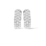 Diamond Hoop Earrings 0.50 ct. 14K White Gold