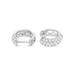 Diamond Hoop Earrings 0.50 ct. 14K White Gold