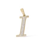 Diamond Letter I Pendant 0.20 ct. 10K Yellow Gold