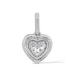 Diamond Heart Pendant 0.45 ct. 14K White Gold