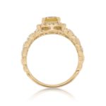 Diamond Ring 0.55 ct. 14K Yellow Gold Yellow Center Stone