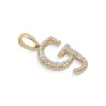 Diamond Letter G Pendant 0.15 ct. 14K Yellow Gold