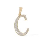 Diamond Letter C Pendant 0.15 ct. 14K Yellow Gold