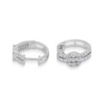 Diamond Hoop Earrings 0.67 ct. 14K White Gold