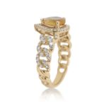 Diamond Ring 0.55 ct. 14K Yellow Gold Yellow Pear Shaped Center Stone