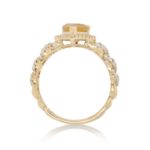 Diamond Ring 0.55 ct. 14K Yellow Gold Yellow Pear Shaped Center Stone