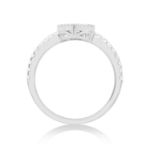 Diamond Heart Ring 0.40 ct. 14K White Gold