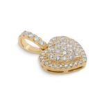 Diamond Heart Pendant 0.45 ct. 14K Yellow Gold