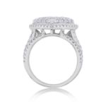 Diamond Heart Ring 1.61 ct. 14K White Gold