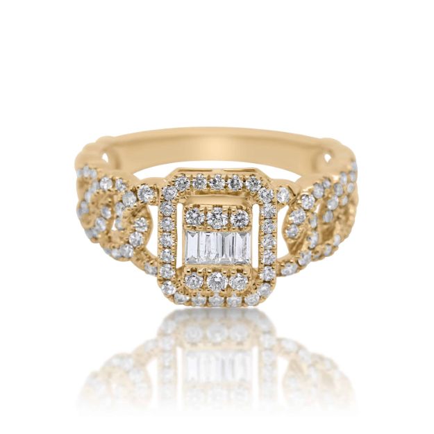 Diamond Ring 0.70 ct. 14K Yellow Gold