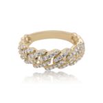 Diamond Cuban Ring 0.55 ct. 14K Yellow Gold