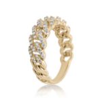 Diamond Cuban Ring 0.55 ct. 14K Yellow Gold