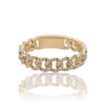 Diamond Cuban Ring 0.35 ct. 14K Yellow Gold