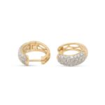 Diamond Hoop Earrings 1.07 ct. 14K Yellow Golds