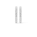 Diamond Hoop Earrings 0.33 ct. 14K White Gold