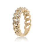 Diamond Cuban Ring 0.35 ct. 14K Yellow Gold