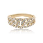 Diamond Cuban Ring 0.55 ct. 14K Yellow Gold