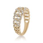 Diamond Cuban Ring 0.55 ct. 14K Yellow Gold