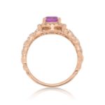 Diamond Ring 0.55 ct. 14K Rose Gold Pink