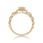 Diamond Ring 0.55 ct. 14K Yellow Gold Yellow Center Stone