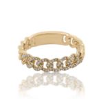 Diamond Cuban Ring 0.15 ct. 14K Yellow Gold