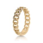 Diamond Cuban Ring 0.15 ct. 14K Yellow Gold