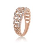 Diamond Cuban Ring 0.55 ct. 14K Rose Gold