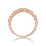 Diamond Cuban Ring 0.55 ct. 14K Rose Gold