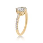 Diamond Heart Ring 0.40 ct. 14K Yellow Gold