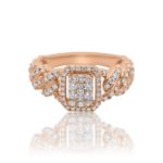 Diamond Ring 0.70 ct. 14K Rose Gold