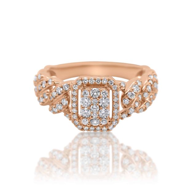 Diamond Ring 0.70 ct. 14K Rose Gold