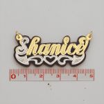 Laser Cut Nameplate Black Onyx Background