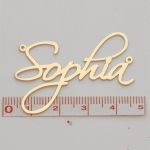 Cursive Nameplate Necklace Style 3