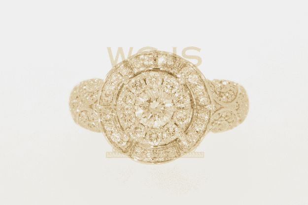 ENGAGMENT RING 1.45 CT 14K YELLOW GOLD