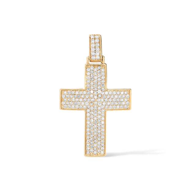 Diamond Cross Pendant 0.36 ct. 10k Yellow Gold