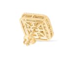 Rounded Square Baguette Diamond Earrings 1.32 ct. 14k Yellow Gold